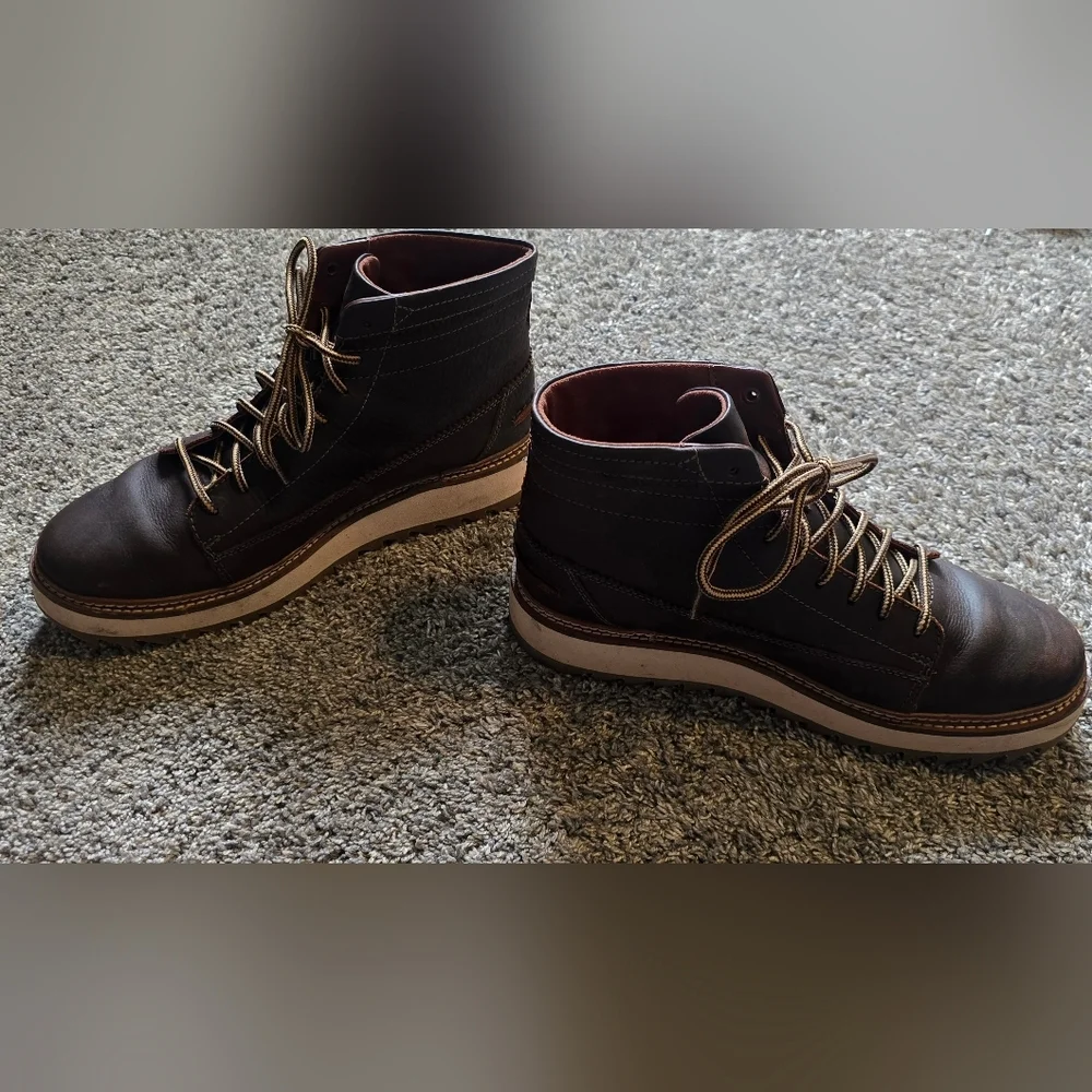 CLARKS CLARKHILL HI Dark Brown Boots Mems Size 10 26173448 - Picture 3 of 10